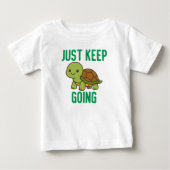 T-shirt Pour Bébé Continuez simplement (Devant)