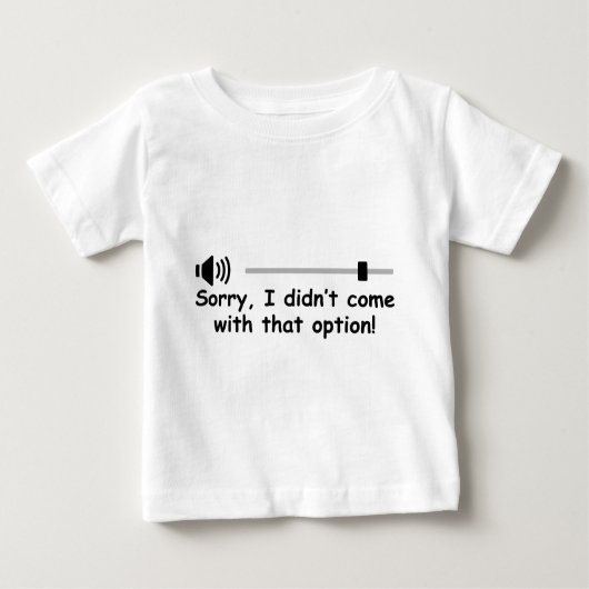 T-shirt Pour Bébé Contrôle du volume (Devant)