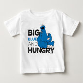 T-shirt Pour Bébé Cookie Monster | Big Blue & Hungry (Devant)