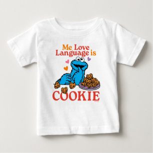 T-shirt Pour Bébé Cookie Monster   Citation de la Saint Valentin