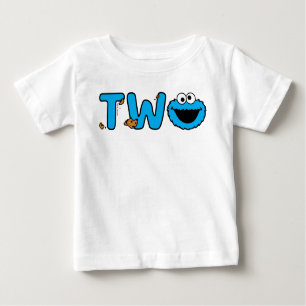 T-shirt Pour Bébé Cookie Monster Deuxième anniversaire