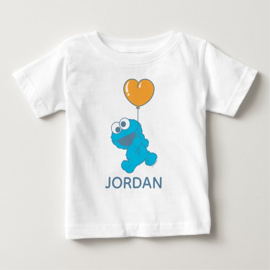 T-shirt Pour Bébé Cookie Monster Heart Balloon (Devant)