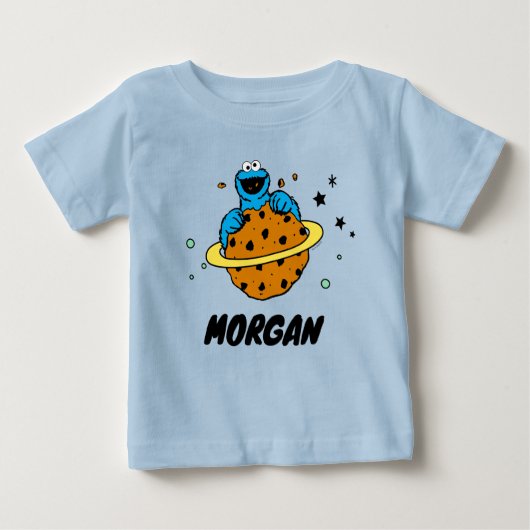 T-shirt Pour Bébé Cookie Monster | Hors de ce monde | Ajouter Votre  (Devant)