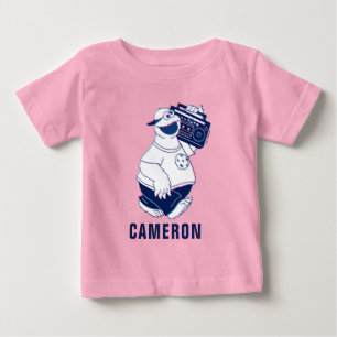 T-shirt Pour Bébé Cookie Monster   Jamming with the Boom Box