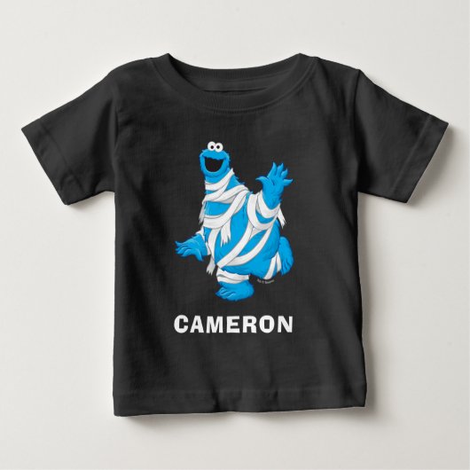 T-shirt Pour Bébé Cookie Monster | Maman d'Halloween (Devant)