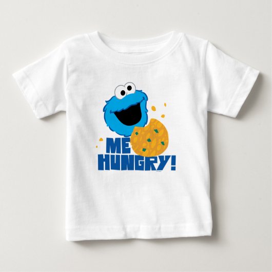 T-shirt Pour Bébé Cookie Monster | Moi Affamé ! (Devant)