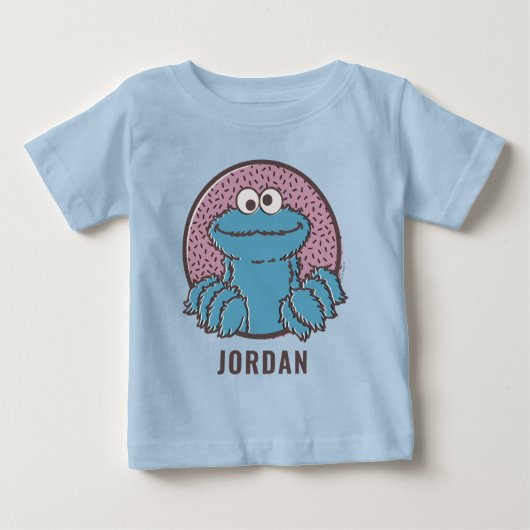 T-shirt Pour Bébé Cookie Monster | Om Nom Nom (Devant)