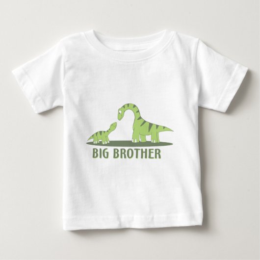 T-shirt Pour Bébé Cool Big Brother Shirt - Thème Dinosaur (Devant)