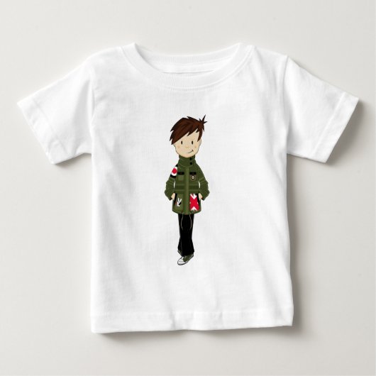 T-shirt Pour Bébé Cool Mod Boy (Devant)