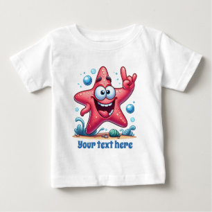 T-shirt Pour Bébé Cool unisex beach ajouter texte océan étoile de me