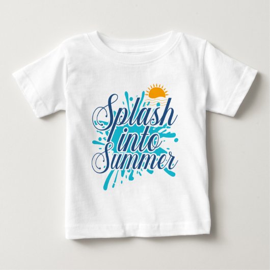 T-shirt Pour Bébé Cool unisex splash Summer word art (Devant)