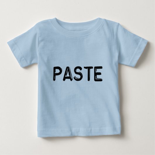 T-shirt Pour Bébé Copie et pâte - pâte (Devant)