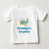 T-shirt Pour Bébé Copilot Boy de grand-père (Devant)
