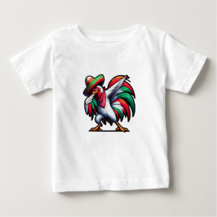 T-shirt Pour Bébé Coq Cinco de Mayo