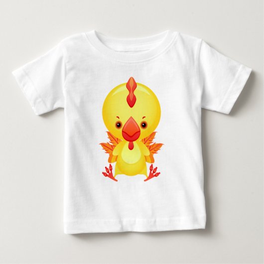 T-shirt Pour Bébé Coq de bébé (Devant)