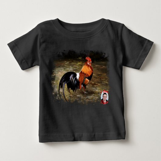 T-shirt Pour Bébé Coq/Gaulois/Rooster (Devant)