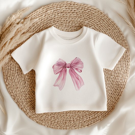 T-shirt Pour Bébé Coquette rose étincelle 1ère