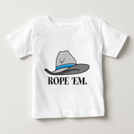 T-shirt Pour Bébé Corde'em cowboy (Devant)