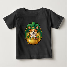 Corgi Leprechaun Pot of Gold St. Patrick’s Day T