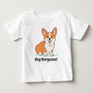 T-shirt Pour Bébé Corgi mou avec une blague amusante pour bébés