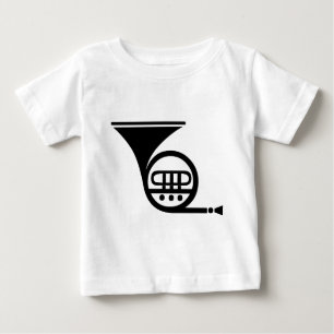 T-shirt Pour Bébé Corne française - Noir