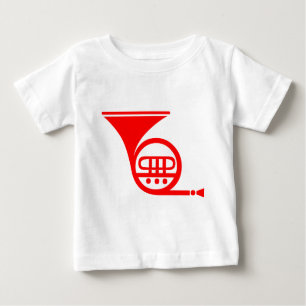T-shirt Pour Bébé Corne française - Rouge