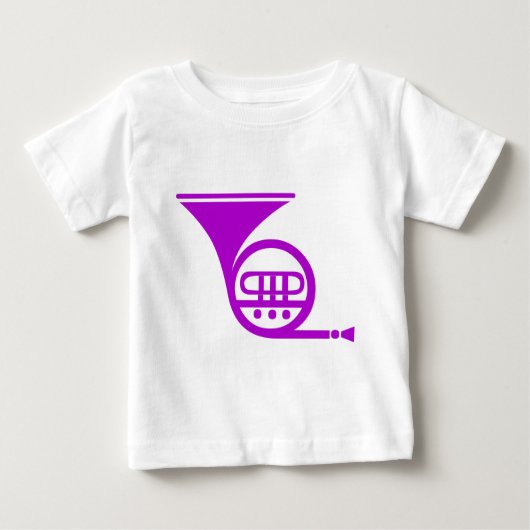 T-shirt Pour Bébé Corne française - violet (Devant)