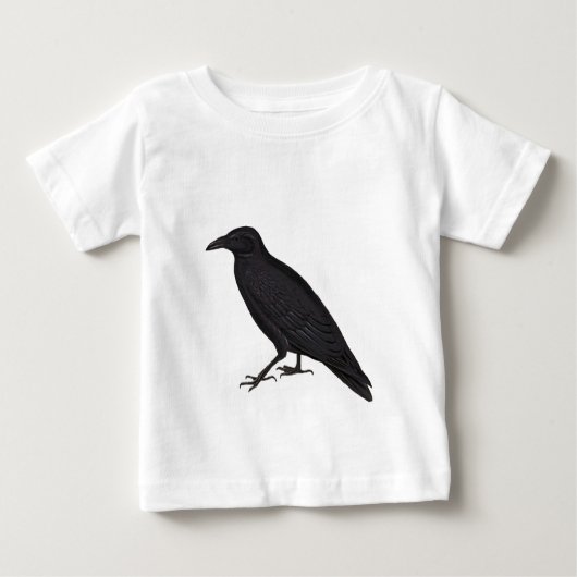 T-shirt Pour Bébé Corneille noire (Devant)
