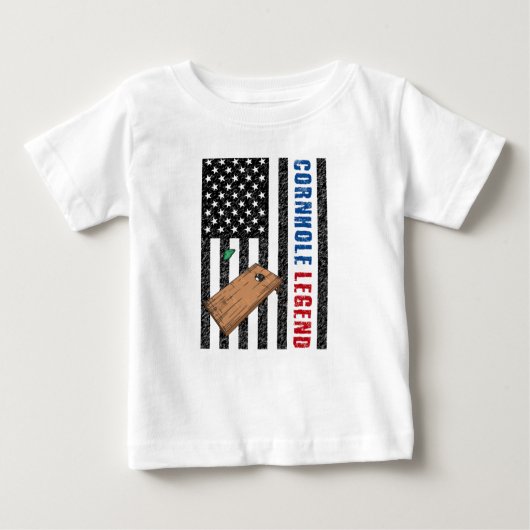 T-shirt Pour Bébé Cornhole Legend USA (Devant)