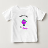T-shirt Pour Bébé Corps rond mignon (Devant)