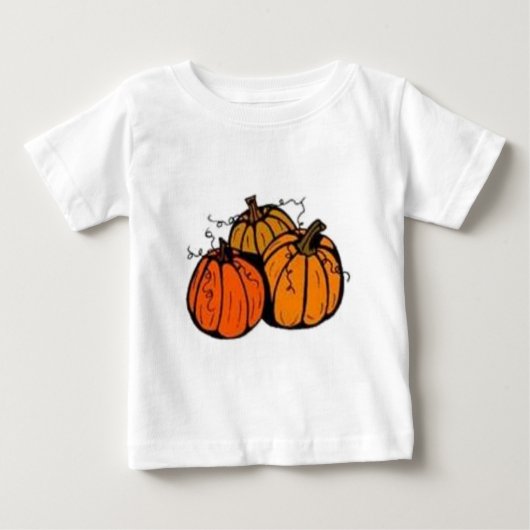 T-shirt Pour Bébé correction de citrouille (Devant)