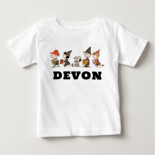 T-shirt Pour Bébé Cortège joyeux Halloween de la bande de Peanuts