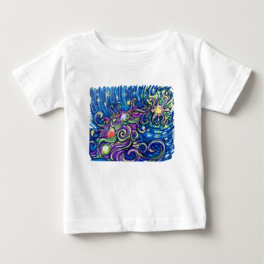 T-shirt Pour Bébé Cosmic Christmas Tree (Devant)