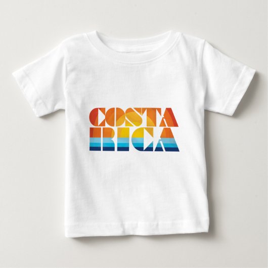 T-shirt Pour Bébé Costa Rica (Devant)