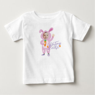 T-shirt Pour Bébé Costume de lapin de Pâques Tendance Photo personn