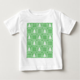 T-shirt Pour Bébé Cosy sapin de Noël affreux pull à damiers motif