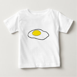 T-shirt Pour Bébé Côté ensoleillé de dessin d'oeufs pochés de ba