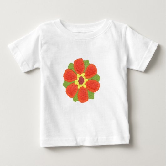 T-shirt Pour Bébé Coton Gerber Fleur Dotty (Devant)