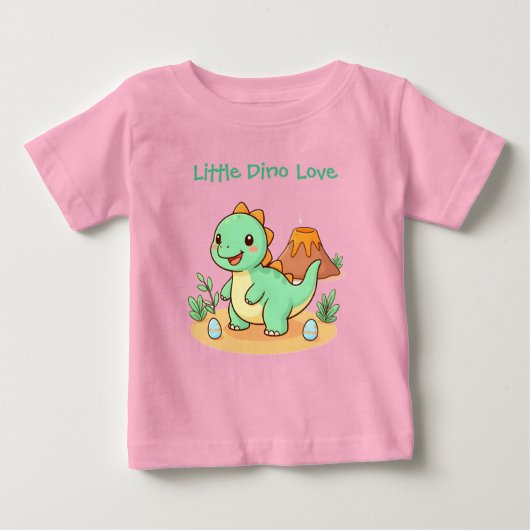T-shirt Pour Bébé Cotton Tee - Dinosaur Fun (Devant)