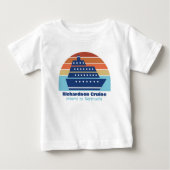 T-shirt Pour Bébé Coucher de soleil de voyage de croisière (Devant)