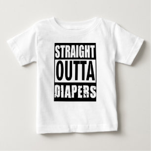 T-shirt Pour Bébé Couches-culottes droites d'Outta, pièce en t