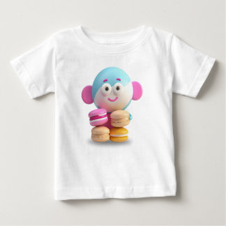 T-shirt Pour Bébé Couleur mignonne Macaron Vêtements de bébé