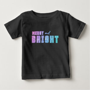 T-shirt Pour Bébé Couleurs de licorne gays et lumineuses