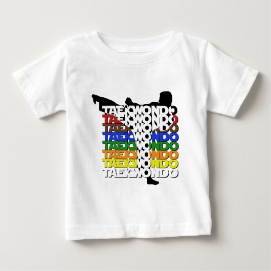 T-shirt Pour Bébé Couleurs de TKD (Devant)