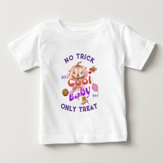 T-shirt Pour Bébé Couleurs d'Halloween (Devant)