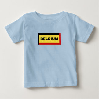 T-shirt Pour Bébé Couleurs du drapeau de la Belgique