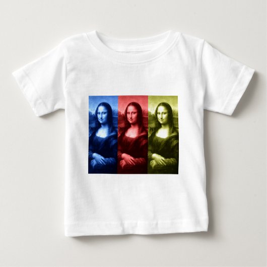 T-shirt Pour Bébé Couleurs primaires Mona Lisa (Devant)