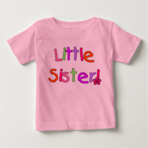 T-shirt Pour Bébé Couleurs vives Petite Soeur