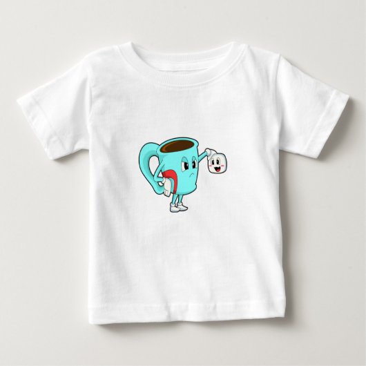 T-shirt Pour Bébé Coupe avec café.PNG (Devant)