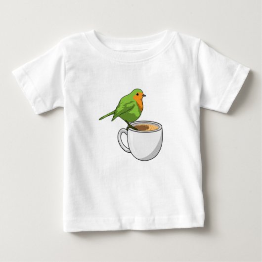 T-shirt Pour Bébé Coupe Bird Coffee (Devant)